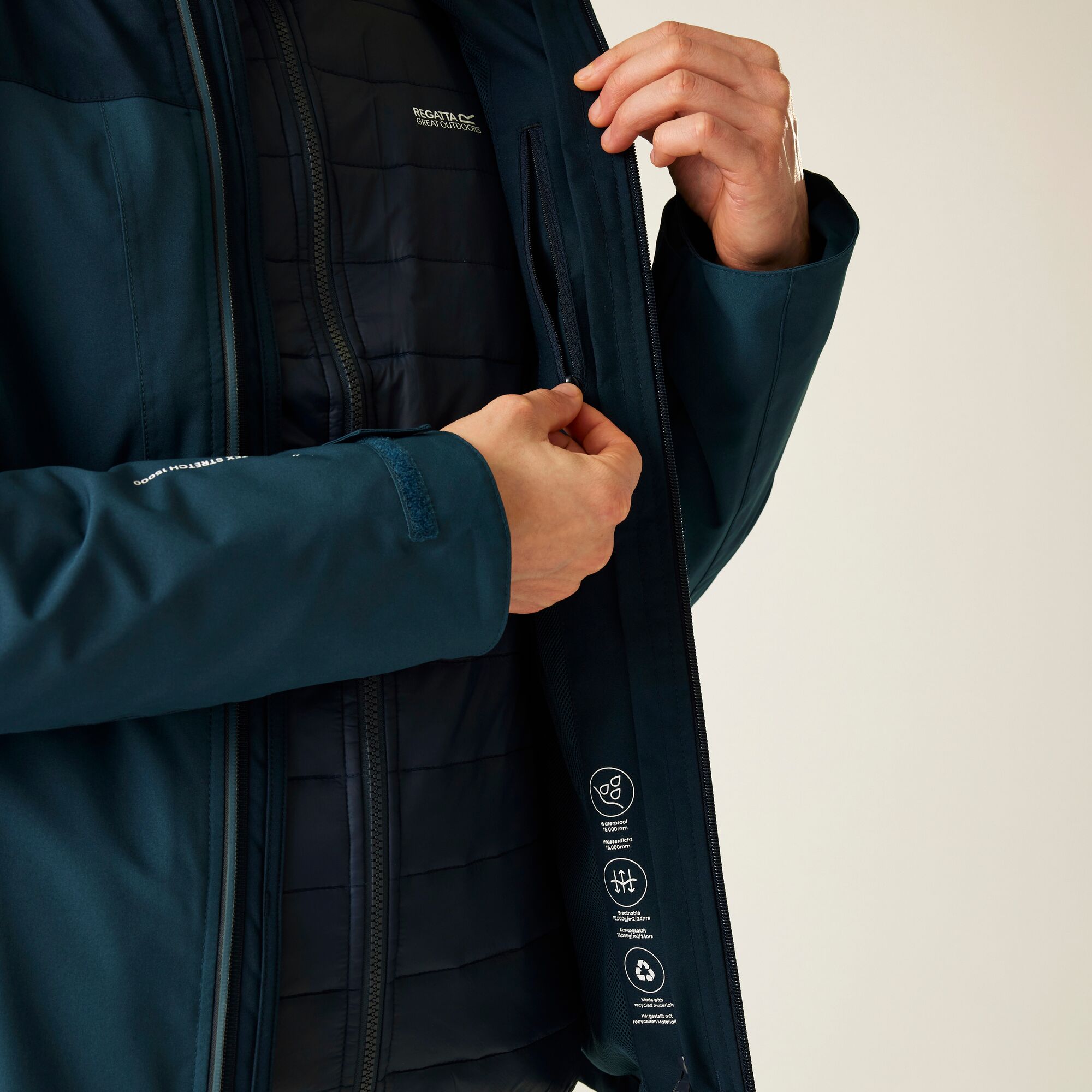 Мужская непромокаемая утепленная куртка Wentwood 3-in-1 Jacket, ZSS, XXXL Мужская непромокаемая утепленная куртка Wentwood 3-in-1 Jacket, ZSS, XXXL