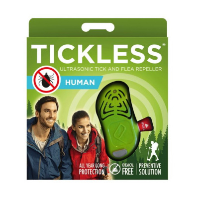 Ultraskaņas ierīce ērču atbaidīšanai TICKLESS HUMAN ZAĻA, N Ultraskaņas ierīce ērču atbaidīšanai TICKLESS HUMAN ZAĻA, N