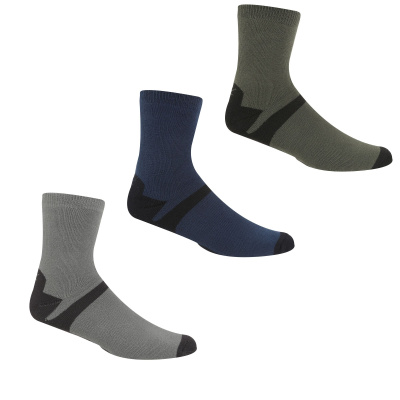 Men`s 3 Pair Outdoor Lifestyle Socks, SUA, 6-8 Men`s 3 Pair Outdoor Lifestyle Socks, SUA, 6-8