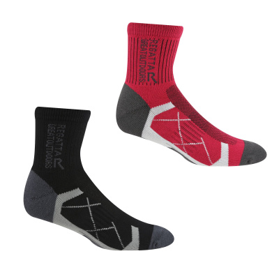 Women`s 2 Pair Outdoor Active Socks, N39, 3-5