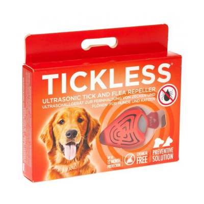 Ultraskaņas repelenta ierīce ērču un blusu atbaidīšanai TICKLESS PET ORANŽA, N Ultraskaņas repelenta ierīce ērču un blusu atbaidīšanai TICKLESS PET ORANŽA, N