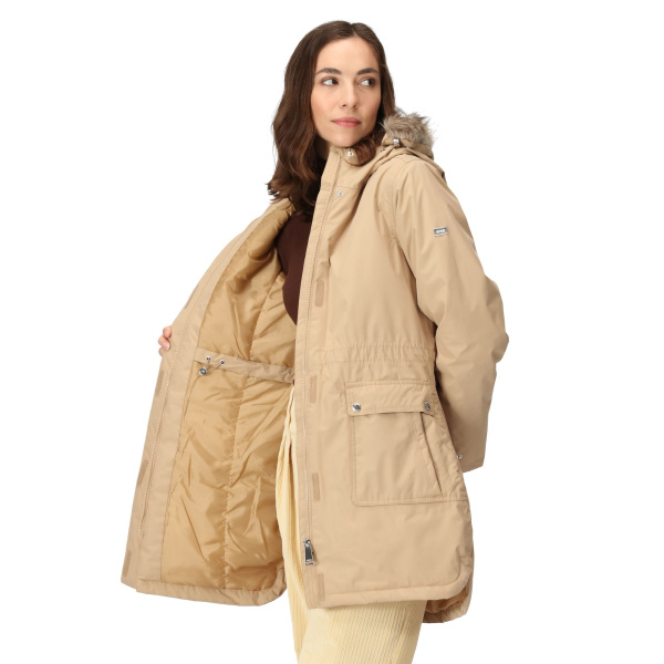 Sieviešu ūdensizturīga siltināta virsjaka Sabinka Fur Trim Parka Jacket, LM6, 10