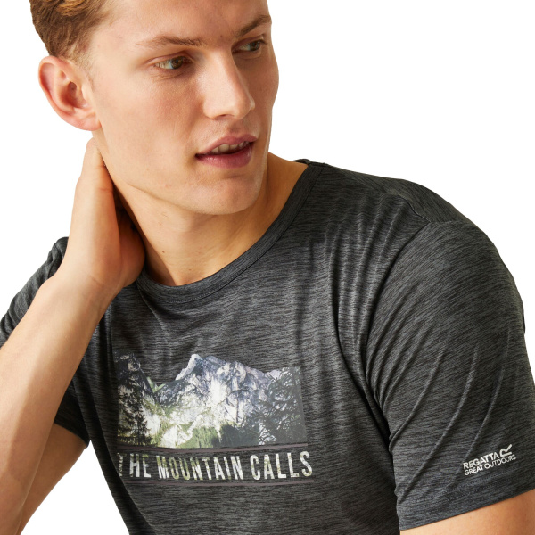 Men`s Fingal VIII Graphic Print T-Shirt, 4ZQ, S