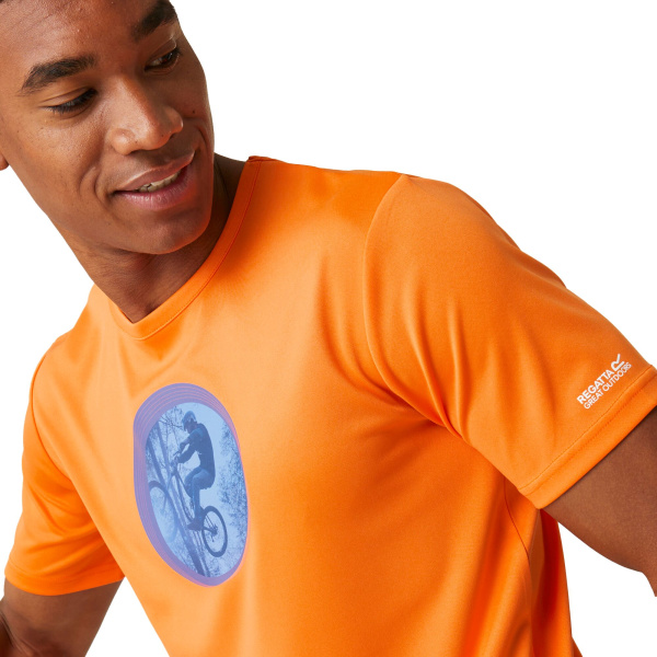 Men`s Fingal VIII Graphic Print T-Shirt, 7JD, S