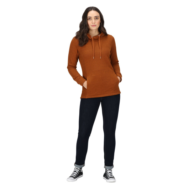 Women`s fleece jumper Kizmit II Hooded Marl Fleece, KX1, 8 Women`s fleece jumper Kizmit II Hooded Marl Fleece, KX1, 8