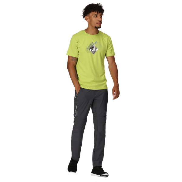 Men`s water resistant pants Mountain Zip Off Walking Trousers, 087, 30in.