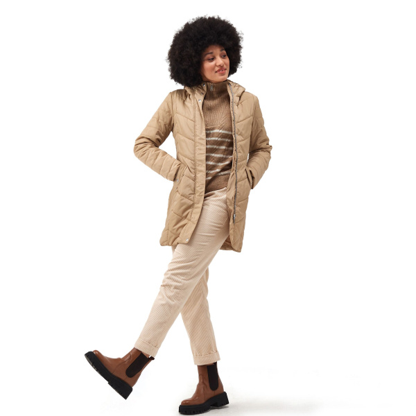Women`s insulated Panthea Hooded Jacket, LM6, 14 Women`s insulated Panthea Hooded Jacket, LM6, 14